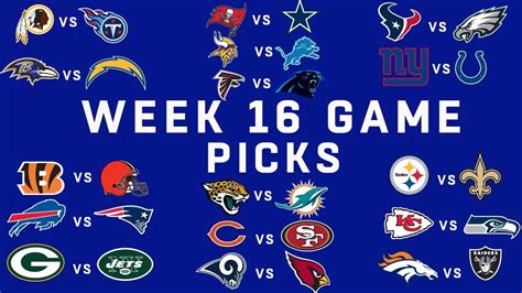 Week 16 nfl picks espn - This is a computer-generated pick that calculates profits off the last 100 NFL picks made, based on a bettor placing $100 on each game. “To Win” indicates any NFL picks -- straight-up or moneyline wagers -- that the player wins. “ATS” is a representation of the record based on wagers against the spread. “Total O/U” shows the record ...